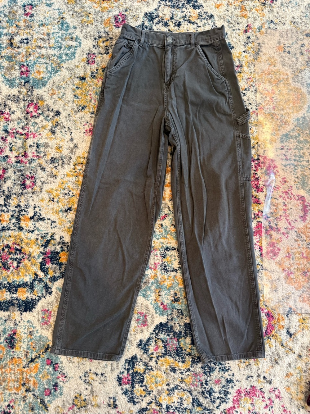 Garage Gray Straight-Leg Pants